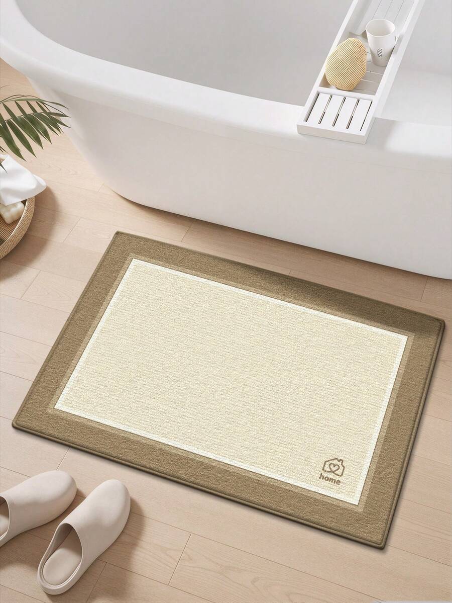 1PC Bathroom Mats Rugs Retro Style Rug Bath Mat TPR Backing Non-Slip For Kitchen,Outdoor, Indoor, Runner Corridor, Bedroom, Living Room, Beside Throw Rugs Washable Rugs Easy Clean, Throw Rugs Easy Clean For Bathroom Fall Decor