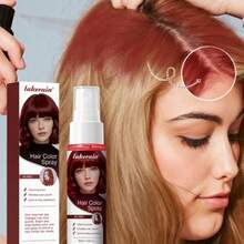 Temporary Hair Color Spray, Hair Dye Spray With Gentle Formula, Instant Hair Coloring & Styling Spray, Quick Hair Makeup, Covers Gray Hair, Creates Different Natural Color Effect, Easy To Use, Temporary Hair Dye, Suitable For Parties, Cosplay - Multicolor - View 2