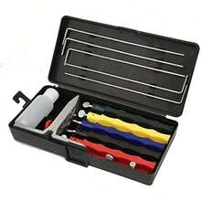 Professional Knife Sharpener Set, Knife Sharpening System With Flxed Angle Knife Sharpener Grinder Sharpening Stone Set, Kitchen Tools - As Picture - View 8