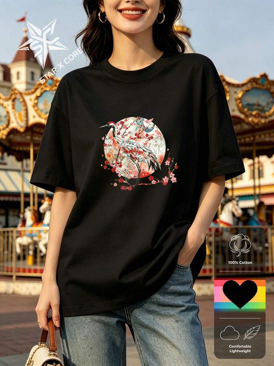 Damen T-Shirts - Schwarz - Übersicht 1