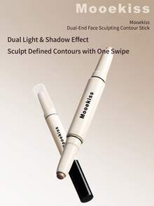 Mooekiss Dual-Ended Contour & Highlight Stick, Natural-Looking Nose Contour Makeup Tool - 01 0.8g+0.8g - View 2