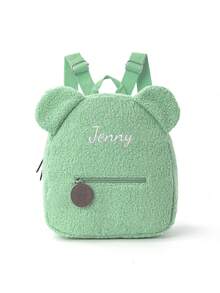 Personalized Cartoon Bear Backpack For Children, Adjustable Shoulder Straps, Multifunctional Travel Outing Backpack, Birthday Gift - Multicolor - View 14