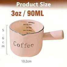 1 buah/2 buah Cangkir Espresso 90ML dengan Pegangan, Cangkir Espresso Keramik, Bibir Cangkir Berbentuk V, Gelas Ukur Kopi dan Wadah Susu, Cocok untuk Membuat Espresso dan Membuih Susu, Pilihan Ideal untuk Pecinta Espresso - MultiWarna - View 9