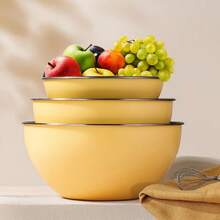 3 Pieces Stainless Steel Mixing Bowls, Large Capacity Fruit Salad Bowls, Kitchen Baking Egg Beating Mixing Bowls With Measurement Lines, Home Use Baking Mixing Dough Bowls, Kitchen Utensils - View 3