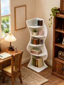 Fashionable Corner Shelf, Suitable For Dollhouse - A Perfect Mini Storage Unit For Displaying Dollhouse Decor And Miniature Books. An Ideal Gift For Family, Friends And Miniature Model Enthusiasts; Perfect For Halloween Or Christmas. - Multicolor - View 5