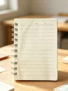 1Pc/A4 Spiral Notebook, Notebook, Notepad, Spiral Notebook, Suitable For Classroom Notes, Learning Records, Office Notes, Meeting Minutes, Diary, Stationery, Suitable For Students, Office Workers, Postgraduate Students, Home, School, Office, Library, Classroom, University, Suitable For Birthday Gifts, Teacher's Day Gifts, Halloween Gifts, Christmas Gifts, New Year Multi-Festival Gifts - Square - View 3