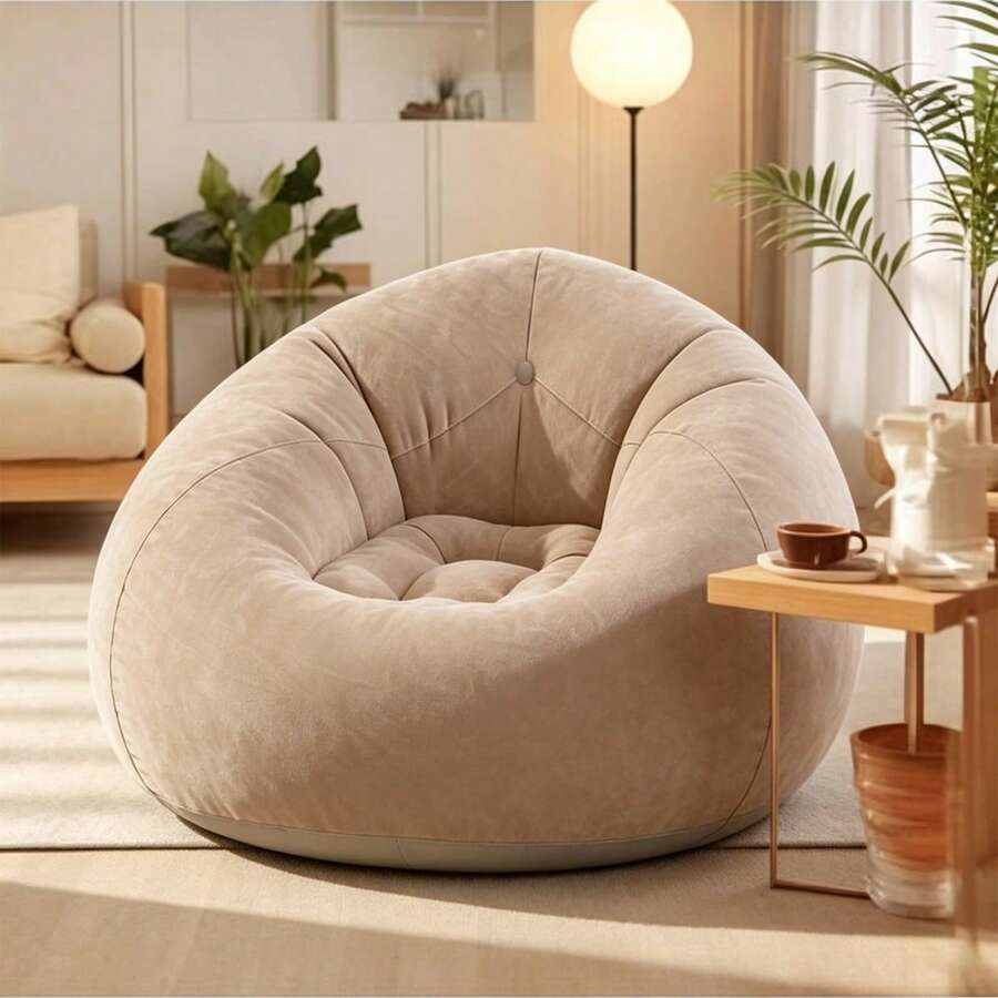 1pcs Bean Bag Chair, Lazy Sofa Chair, Living Room Bedroom, Single Person Leisure Sofa, Home Tatami Comfortable Chair, Portable Home Furniture