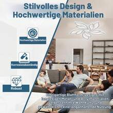 ACXIN LED Deckenleuchte Dimmbar mit Fernbedienung Schlafzimmer Lampe, 180W LED Deckenleuchte Wohnzimmer 2800K-6500K Deckenbeleuchtung Kronleuchter für Kinderzimmer Küche Hallway Esszimmer - 96W - Übersicht 7