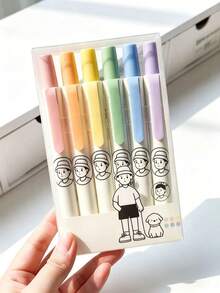 Clickable Fluorescent Highlighter Pens For Students, Key Point Marking And Planner Colorful Pens - Fluorescent Pen - View 9