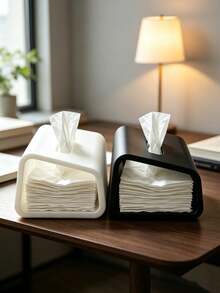 3D Printed Nordic Minimalist Hollow Tissue Box Open Visual Design Paper Towel Holder Home Living Room Coffee Table Bathroom Desktop Storage Box Rounded Corners Anti-Collision INS Style Simple Home Decor Ornament Multi-Color Options - Multicolor - View 10