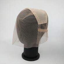 Full Lace Wig Caps For Making Wigs With Adjustable Straps Transparent Lace Color Glueless Weaving Cap Wig Base For Ventilating - View 11