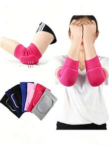 2pcs/1pair Unisex Elastic Elbow Pads, Thickened Sponge Arm Sleeves, Sports Fitness Protective Gear For Tennis, Basketball, Football, Volleyball, Adult Size - Multicolor - View 2