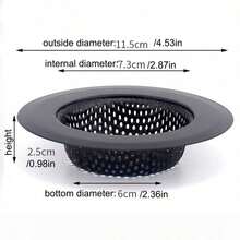 1/2pcs Kitchen Sink Drain Filter Strainer, Universal Anti-Clogging Sink Filter Basket, Kitchen Hardware Tool, Kitchen Gadget, Filter Mesh, Thanksgiving, Dorm, Home, Indoor Kitchen Use - Model B - View 9