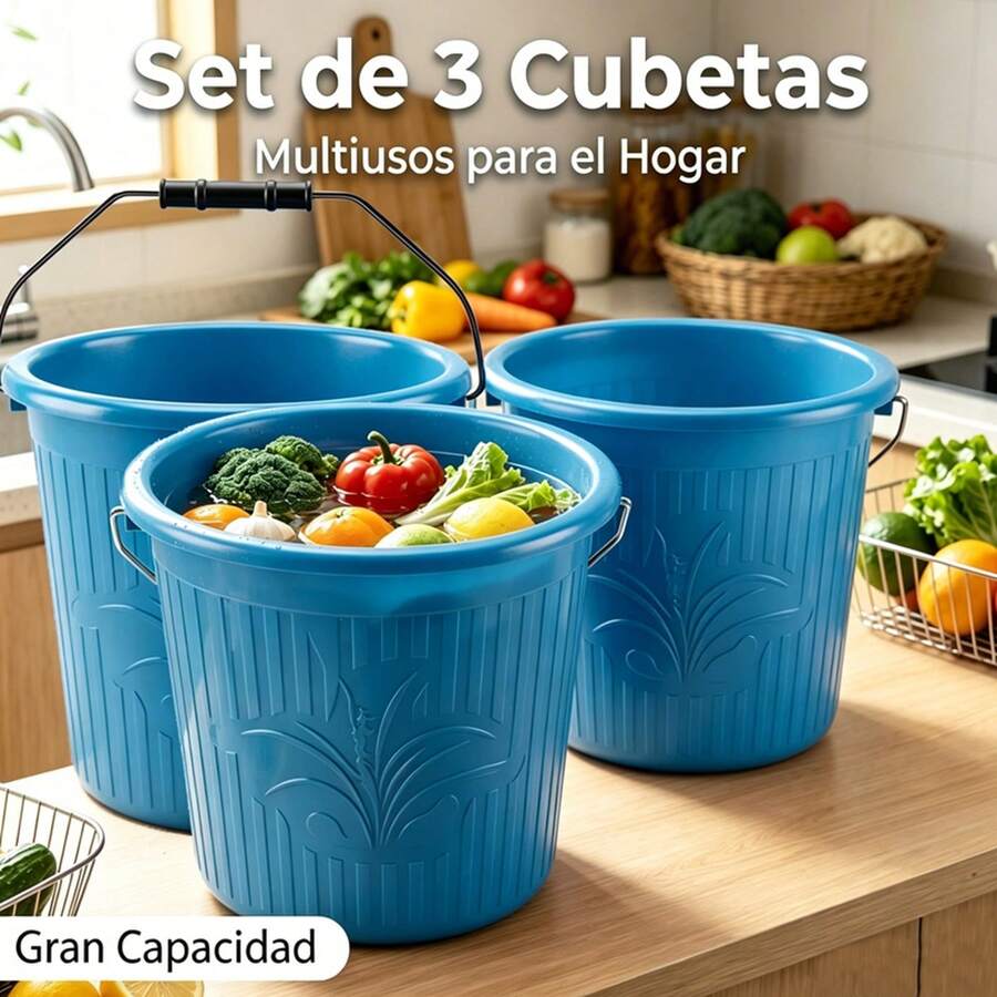 Laundry Buckets - Baby Blue - View 1