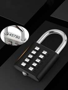 Digital Combination Lock, Keyless, Waterproof, Suitable For Luggage, Pencil Case, Backpack, Cartoon Waterproof Padlock Suitable For Outdoor Travel, Student Dorm, Cabinet, Drawer, Helmet, Cabinet, Luggage, Travel Accessories, School Gym Locker, Sports Locker, Fence, Toolbox - Multicolor - View 7