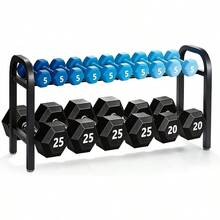 Dumbbell Rack, 2-Tier Adjustable Weight Rack - Multi-color - View 1