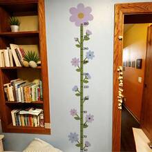 1/4 Sheets Pink Smile Flower Height Measurement Wall Sticker, Cute Cartoon Growth Chart Decal For Kids Baby Girls Bedroom Nursery Decor - Multicolor - View 8