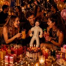 1pc Personalized Inflatable Blow-Up Doll, Customized Face Inflatable Blow-Up, Customized Groom Face Inflatable Blow-Up, Bachelor Party Personalized Inflatable Doll, Funny Wedding Gag Gift For Him, Suitable For Special Occasions - Multicolor - View 5