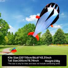 Large Soft Whale Kite, Tear-Resistant And Easy To Fly, Suitable For Outdoor Entertainment, Comes With Handle, Flying Line And Storage Bag - Soft Kite - View 6