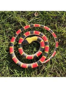 1pc Realistic Snake Toy Soft Rubber Fake Snake Prank Scary Snake Prop - Multicolor - View 15
