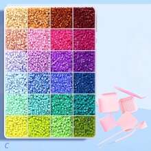 2.6mm Mini Perler Beads Full Accessory Set, Melted Beads DIY Handmade Materials, Can Make Handmade Gifts, Jewelry, Keychains, Craft Accessories, Suitable For Various Holiday Gift Making - Multicolor - View 12