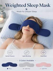 Masker Tidur Berbobot Meredakan Kelelahan Mata Lembut, Bernapas, Menghalangi Cahaya, Masker Mata yang Dapat Diatur, Desain Kait dan Perekat untuk Mencegah Tergelincir, Cocok untuk Pelajar, Pekerja Kantoran, Pelancong, untuk Tidur Siang dan Istirahat Malam, Perlengkapan Perjalanan, Kembali ke Sekolah - beraneka warna - View 3