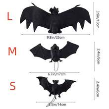 Halloween Prank Scary Soft Rubber Realistic Bat, Haunted House Mall Decoration Hanging Ornament 3D Bat Doll - Multicolor - View 10