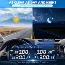 YNF Solar Powered Wireless Tire Pressure Monitoring System TPMS, Includes 4 External Sensors, Real-Time Pressure And Temperature Display, Vibration Sensor Auto-Wake, Non-Destructive Installation For Cars - A - View 6