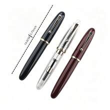 Bút máy Jinhao 9019 Demonstrator thân acrylic trong suốt, ngòi F, kèm túi đựng bút bằng vải đỏ, quà tặng viết văn phòng - 9019 - Xem 11