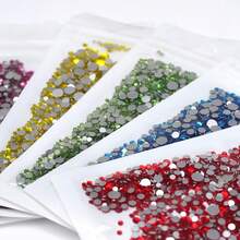 80+色銀底非熱黏水鑽 混合尺寸 SS3-SS20 1440顆 高品質手工婚紗配件及其他用途 - 銀底 混大小 - 查看 10