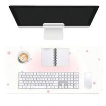 Leather Desk Pad Protector FULL Screen Star Gradient Y2K Gilr Mouse Pad Office Desk Mat Waterproof Non-Slip PU Desk Blotter Pad - View 10