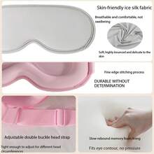 3D Contoured Sleep Eye Mask, Breathable Light Blocking Zero‑Pressure Eye Cover, Relieve Eye Fatigue Blindfold For Travel Nap Office Rest - A - View 4
