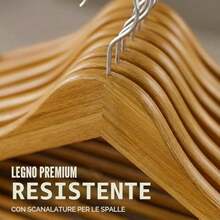 Premium Grucce Legno (Naturale, Confezione da 20) - naturale - Visualizzare 6