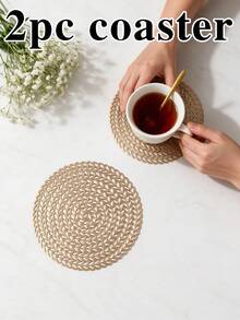 12pcs, Gold Hollow Beverage Coasters, Washable Table Accessories, Non-Slip Table Mats, Breathable And Heat Dissipating, Lightweight And Easy To Store, Suitable For Restaurants, Cafes, Homestays, Compatible With Afternoon Tea, Festivals, Parties, Gatherings, Birthdays, Weddings, Dinner Parties. - Multicolor - View 17