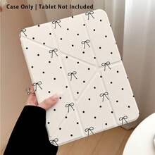 Polka Dot, Bow Tie And Other Pattern Painted Effect Tablet Protective Case With Stand, Compatible With Honor 8/9/10/X8/X8A/X9/X8Pro/X9Pro/ MatePad Se 11 Inch/MatePad 11 Inch/11.5 Inch/MatePad Pro/Apple 10th/11th Gen 2025 (A16)/ Galaxy Tab A7/A9 And Other Popular Models - Style 56 - View 4