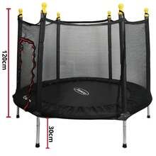 Joykoo Fitness Trampolines - Black - View 3