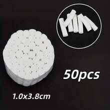 50pcs Disposable Cotton Swabs, High Absorbency Cotton Material, Gentle Cleaning And Absorbent Care, Suitable For Daily Care, Makeup Removal, Cleaning, Home Personal Care Essential, Disposable Cotton Swabs - Multicolor - View 10