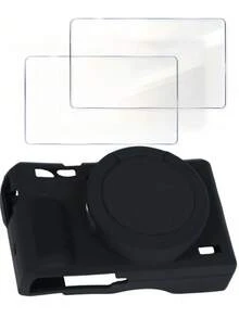 3pcs/Set Compatible With G7X Mark III/G7X3 Camera Protective Case + LCD Screen Protector Film Set, Soft Silicone Protective Case, Powershot G7X Mark III Protective Cover Multi-Color, With Detachable Lens Cap And Screen Protector Film Accessories, Slim Fit, 9H Tempered Glass, Set Includes: Silicone Protective Case * 1, Screen Protector Film * 2 (Camera Not Included) - View 11