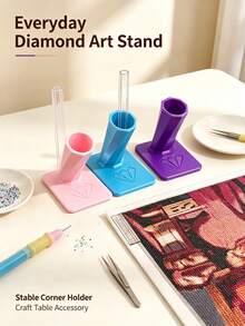 Diamond Painting Drill Pen Holder - Prevents Drill Pen From Rolling, Keeps It Securely In Place; Diamond Painting Tool Accessories - Stand - View 2