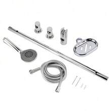 Slider Rail Shower Riser Kit Stainless Soap Bar Holder Hose Head Set - VJY0180 - View 8
