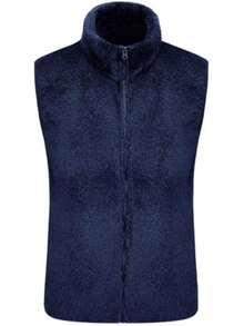 Men Plus Size Vests - Apricot - View 1