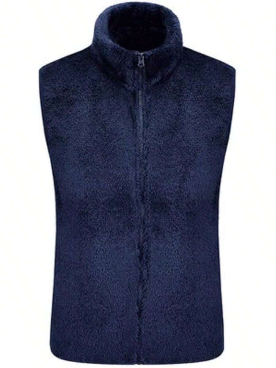 Men Plus Size Vests - Apricot - View 1