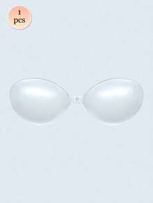 Transparent Front-Clasp Silicone Bra (Can Be Paired With Non-Woven Fabric Flower Stickers), Minimalist Invisible Design Made Of Liquid Silicone Material, Rounded Cup Shape Fits Body Lines, Front-Clasp Opening Design For Easy On And Off, Self-Adhesive For Secure Fit And Resistance To Shifting, Waterproof And Sweat-Resistant, Washable And Reusable, Suitable For Wedding Dresses, Backless Outfits, Daily Commute And Other Occasions, Can Be Paired With All Types Of Clothing Throughout The Four Seasons - Silicone One-cup Bra - View 11