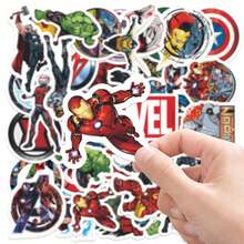 asmodee 50pcs Avengers Marvel Graffiti Stickers Waterproof Decals For Fridge Luggage DIY Holiday Gift - Multicolor - View 4