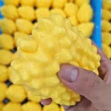 Pelota de construcción de durián grande y creativa, talla grande vendida, hecha a mano, maleable, sin rebote, pura, con forma de fruta viral, muy atractiva, herramienta de alivio del estrés y relajación, pequeño juguete curativo, opción de regalo creativa - Multicolor - Ver 6