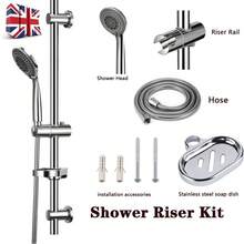 Slider Rail Shower Riser Kit Stainless Soap Bar Holder Hose Head Set - VJY0180 - View 12