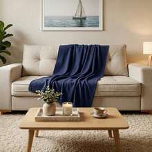Couch Cover - Mixed Turquoise Blue - View 6