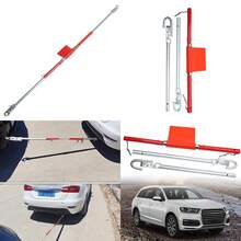 3 Ton Steel Towing Bar Pole Recovery Tow Pole Damper Spring For Car Van Truck Uk - A - View 2