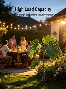 1/3/6pcs Monstera Plant Support Stakes Set 5 Stakes + 1 Roll 1m Hook And Loop Stackable Tall Durable Vine Support For Climbing Plant Stem Outdoor Garden Patio Balcony Minimalist Nature Inspired Spring Gardening Gift - Multicolor - View 11