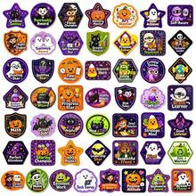 50Pcs Halloween Cartoon Reward Stickers, Waterproof Praise Incentive Decals With English Words For Classroom Motivation And Planner Decoration - 50 PCS - View 12